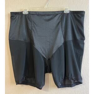 Secret Solutions Shapewear 4X / 34-36 Black Women's Control Long Leg Shaper